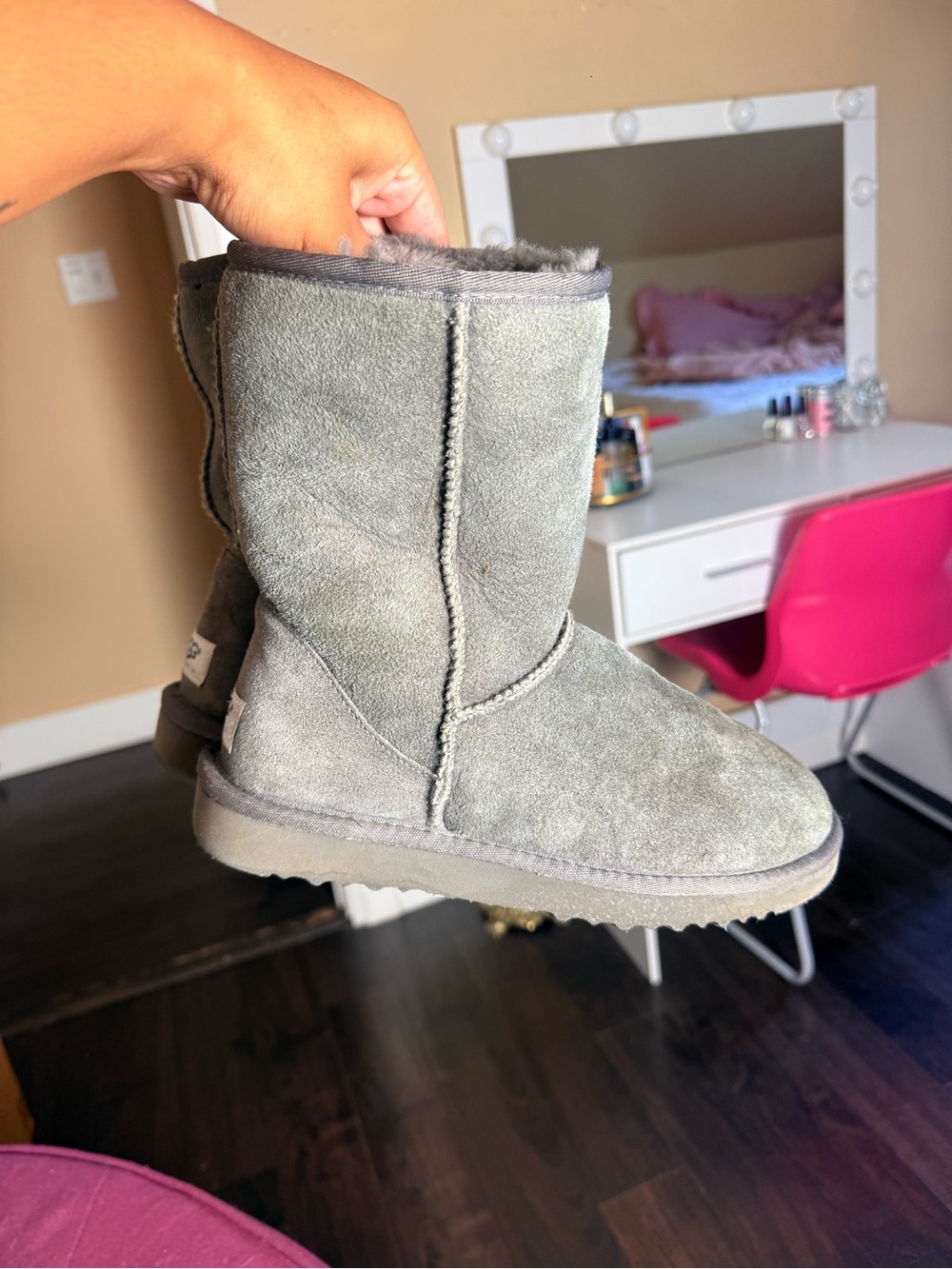 🤍 UGG Australia Classic‎ Short II Boots – Grey Sheepskin - Picture 2 of 16